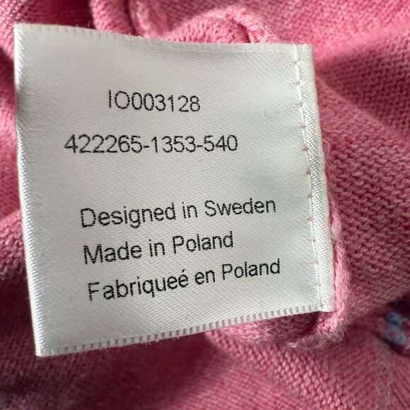 Stenstroms Cotton Cashmere Knit Sweater Pulloever Men's Size XXL Pink Blue - Picture 11 of 13